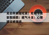 包含足总杯赛程吃紧；尼斯今夜豪取连胜；底气十足；心理建设被强调的词条-九游会J9
